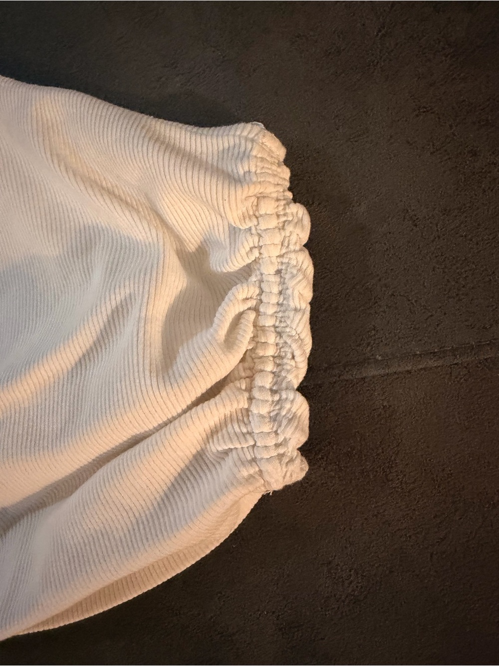 Zara One-Shoulder Ribbed Crop Top - Picture 3 of 4